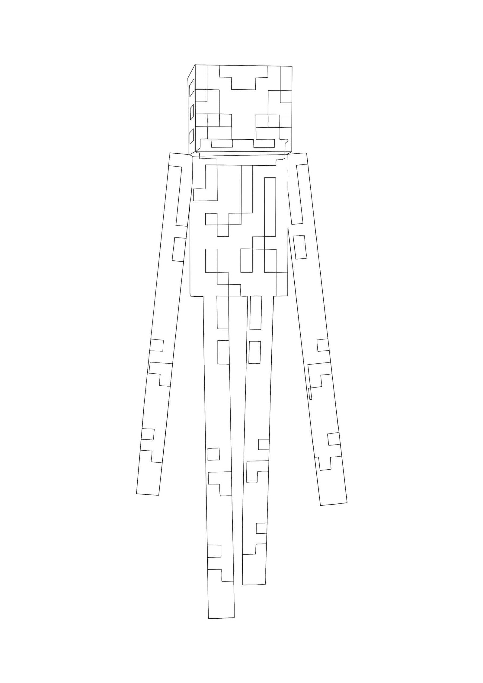 Minecraft enderman coloring pages