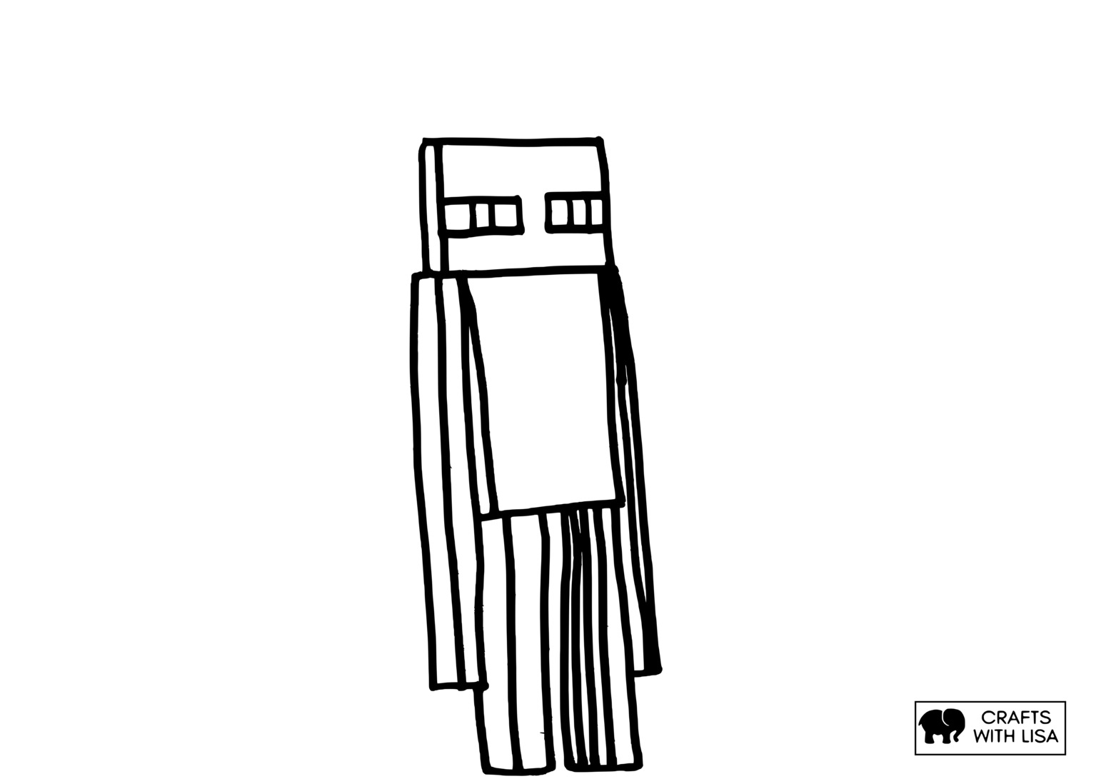 Minecraft enderman coloring page