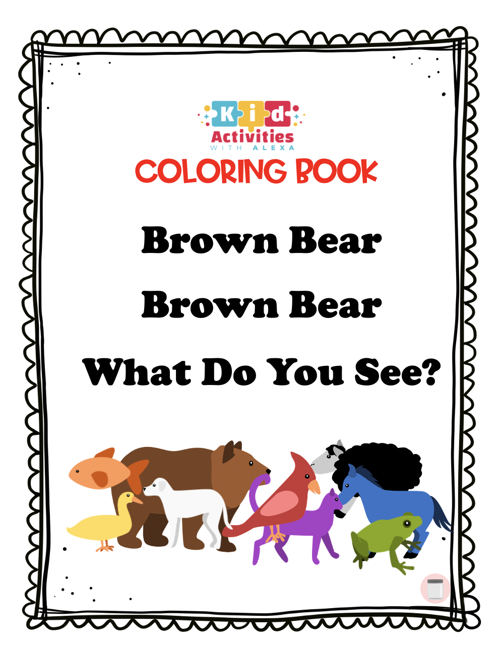 Brown bear brown bear what do you see coloring pages pdf