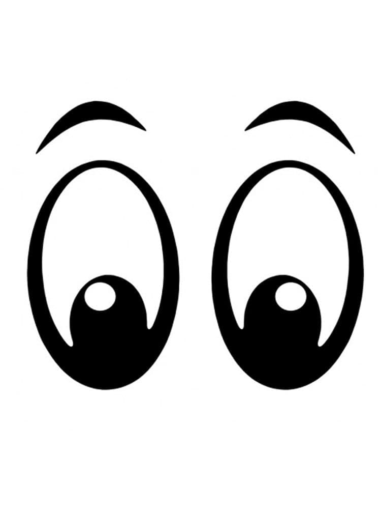 Funny eyes coloring page