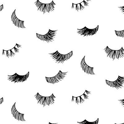 Lashes fabric wallpaper and home decor