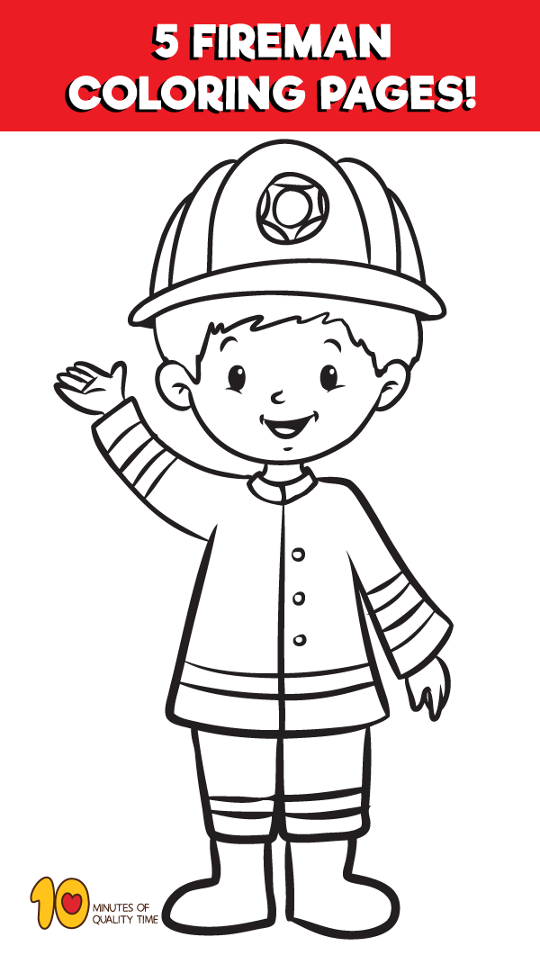 Fireman coloring pages coloring pages fireman crafts fireman