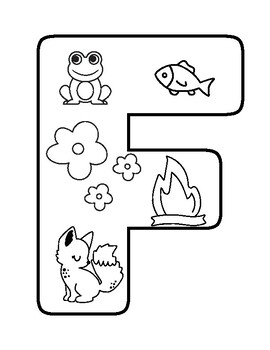 D e f letter coloring pages by life full of littles tpt