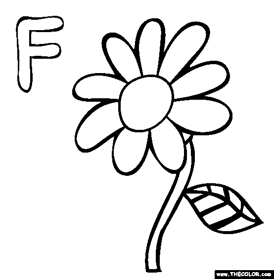 F coloring page free f online coloring