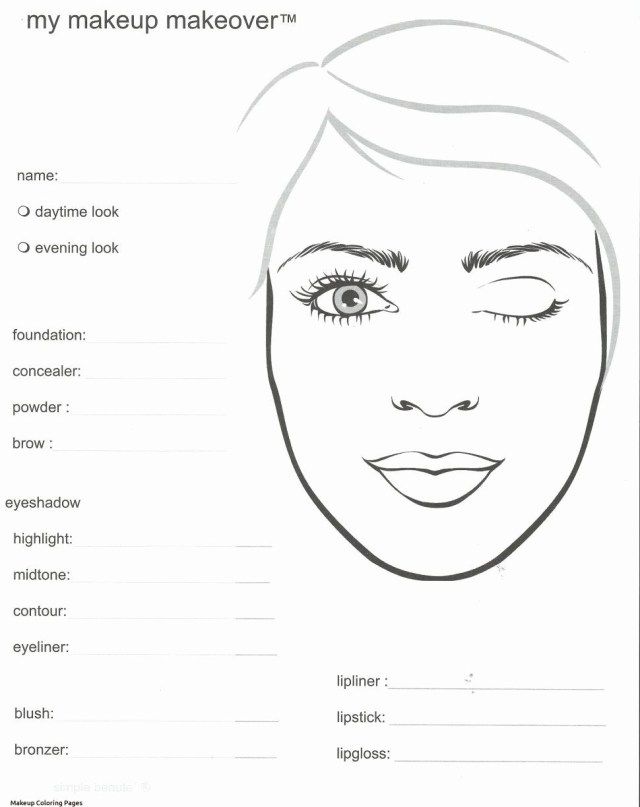 Excellent photo of makeup coloring pages