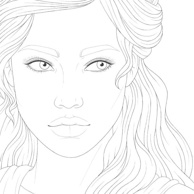 Coloring page and line art people coloring pages coloring book art fashion coloring book
