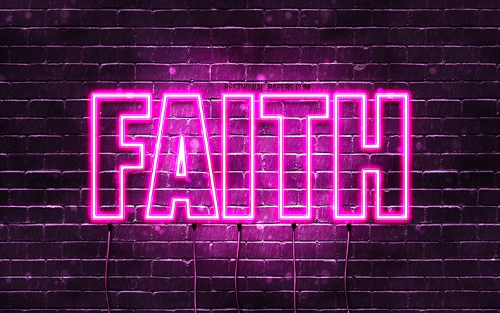 Download wallpapers faith k wallpapers with names female names faith name purple neon lights horizontal text picture with faith name for desktop free pictures for desktop free