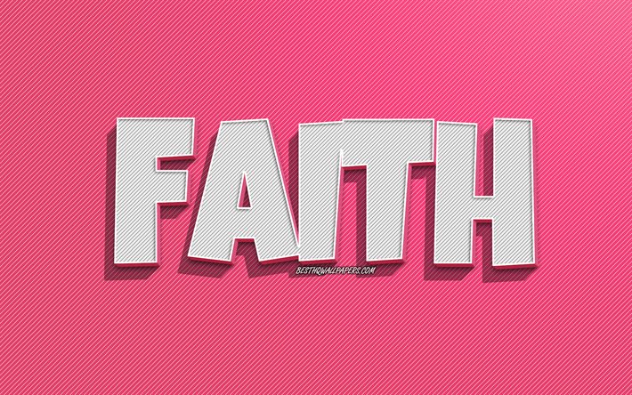 Download wallpapers faith pink lines background wallpapers with names faith name female names faith greeting card line art picture with faith name for desktop free pictures for desktop free