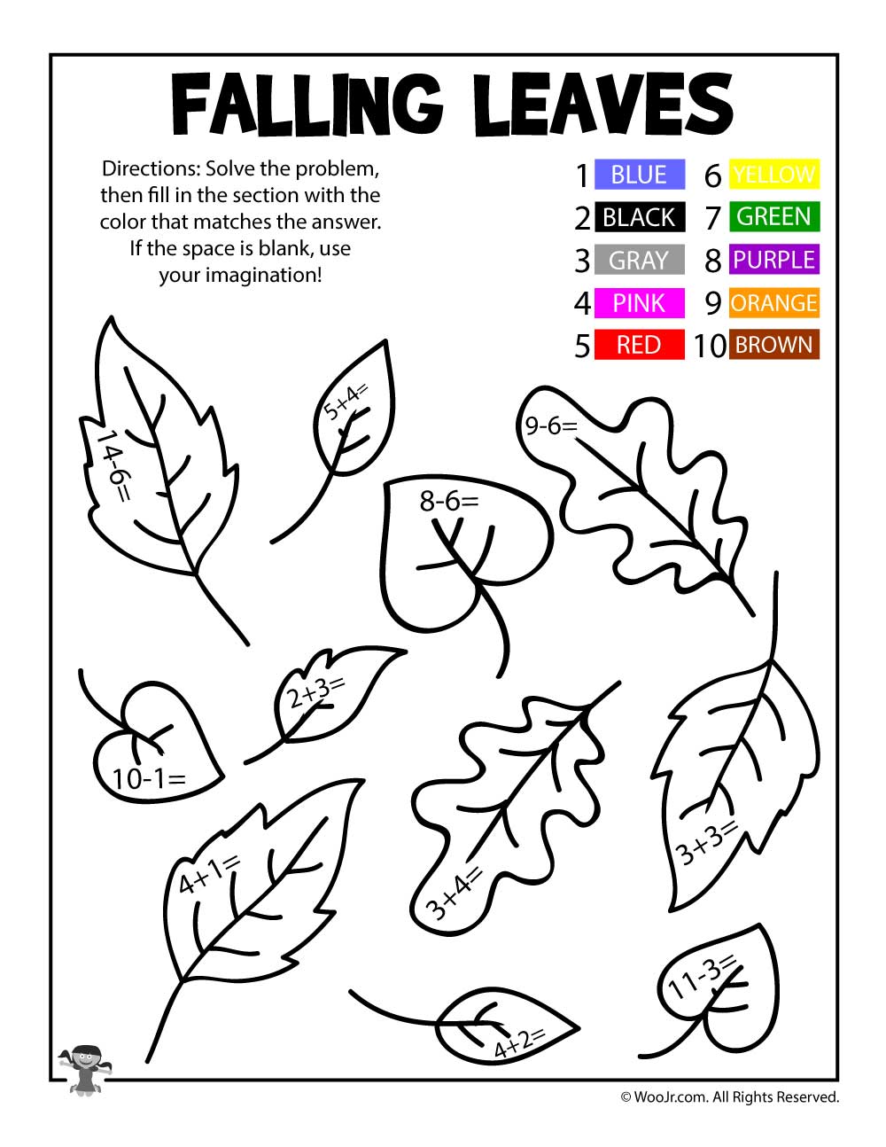 Thanksgiving math coloring worksheets woo jr kids activities childrens publishing