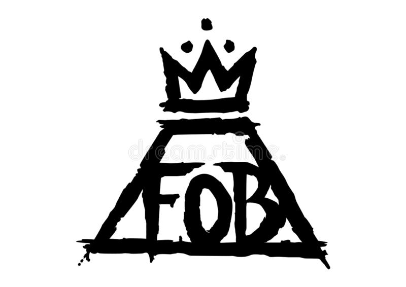 Fall out boy logo editorial stock image illustration of rock