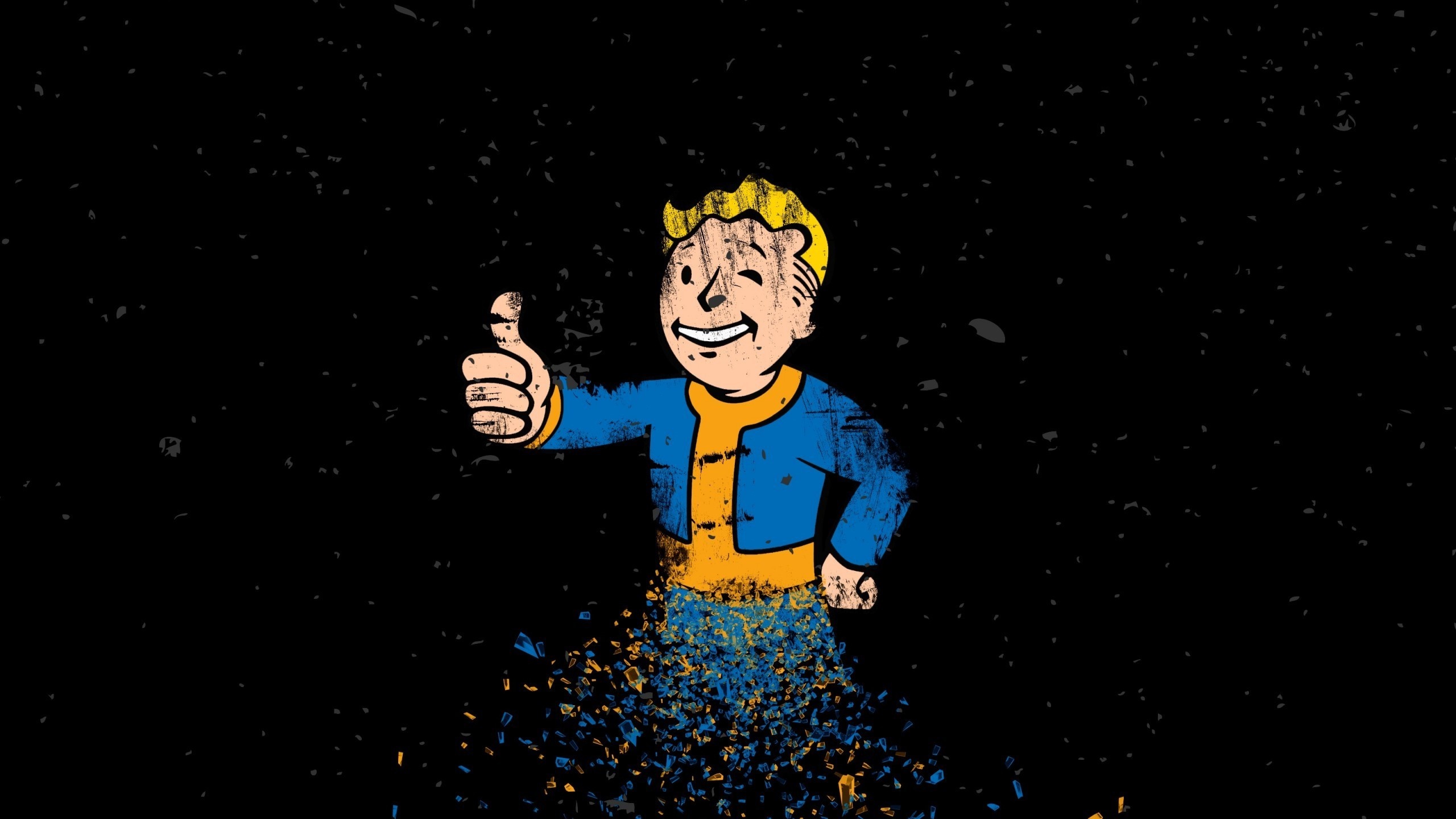 Illustration cartoon fallout fallout vault boy darkness screenshot puter wallpaper album cover