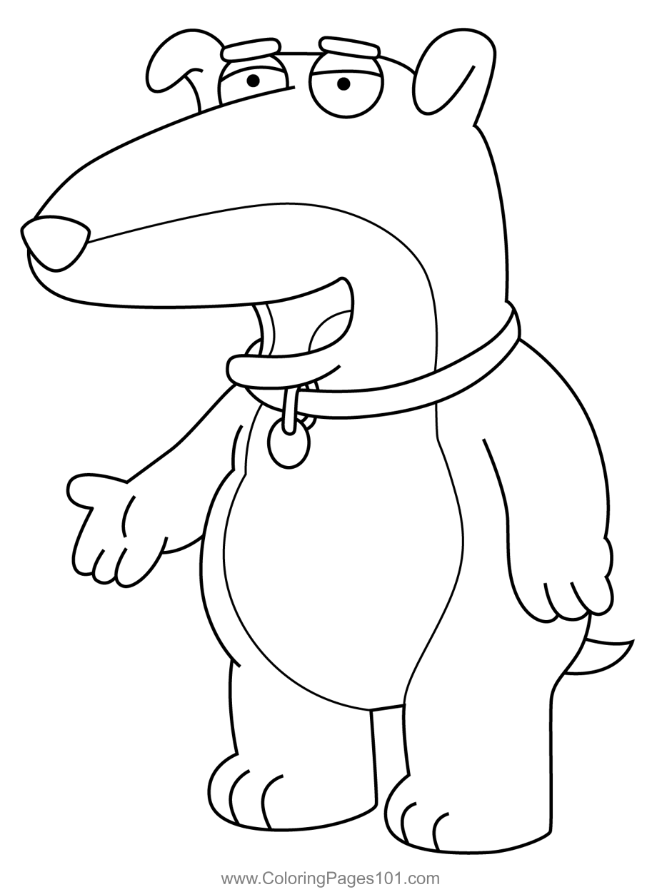 Vincent santiago griffin family guy coloring page for kids