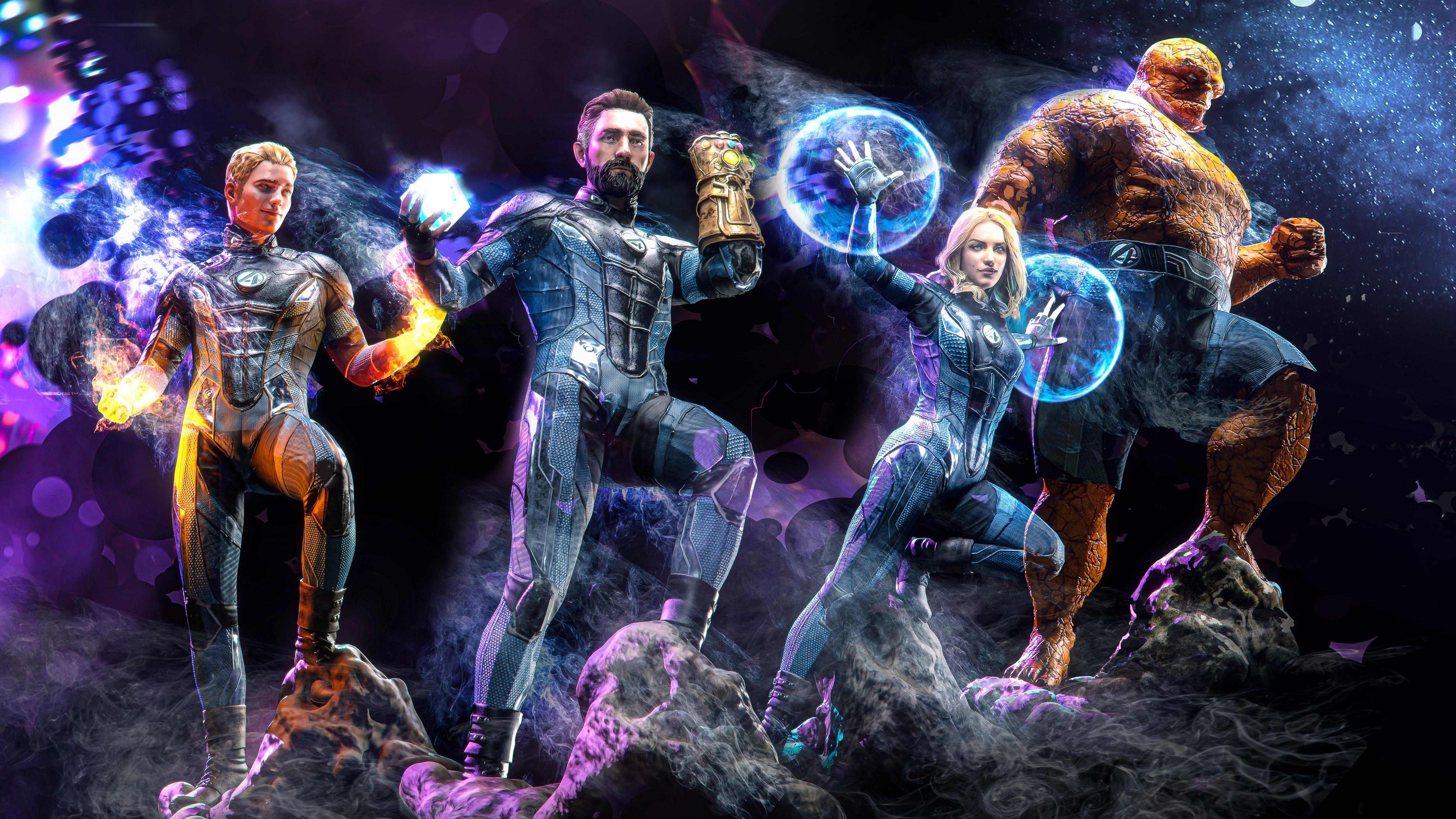 Fantastic four k hd superheroes k wallpapers images backgrounds photos and pictures