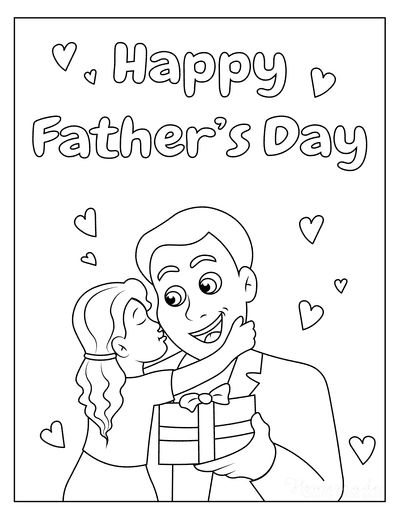 Happy fathers day coloring pages for kids