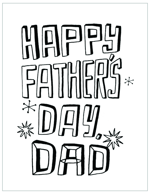 Fathers day coloring pages inspiration