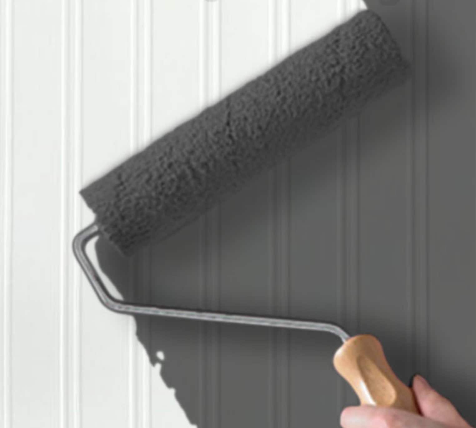 Textured paintable beadboard wallpaper country cottage