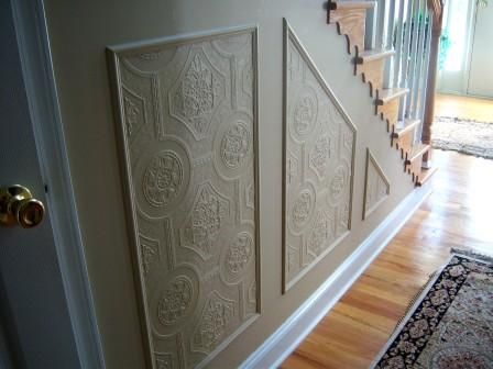 Using paintable textured wallpaper to create a whole new look faux wainscoting paintable textured wallpaper diy wainscoting