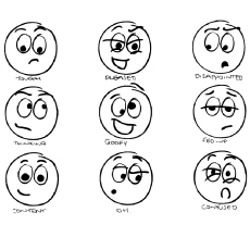 Top free printable emotions coloring pages online
