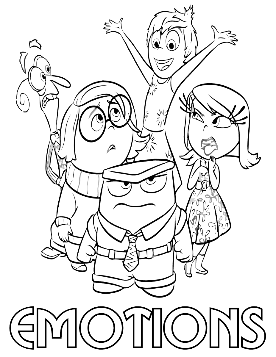 Coloring pages emotions coloring pages for kids