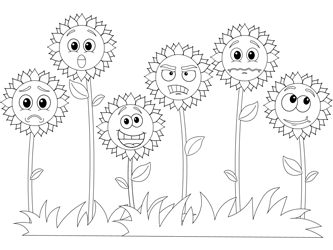 Psychology for kids emotion coloring pages