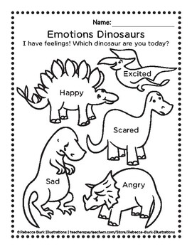 Emotions dinosaurs