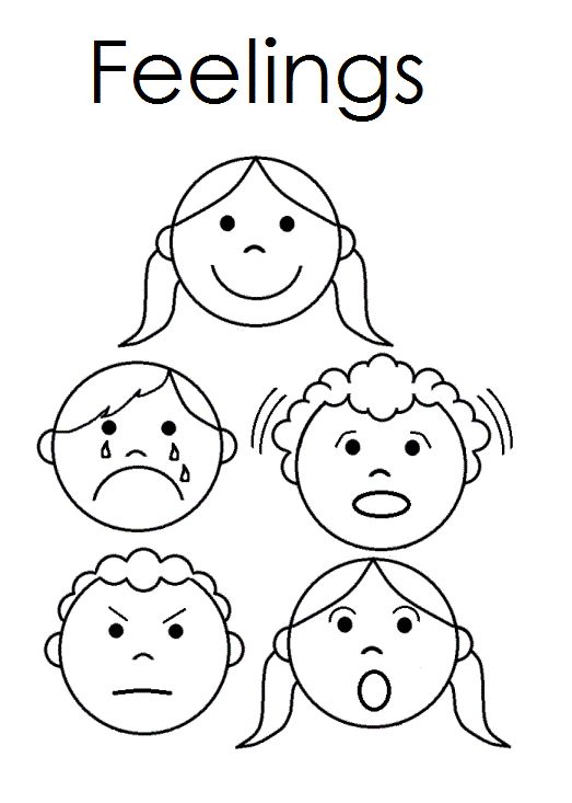 Coloring pages emotions coloring pdf feelings for preschoolers and childrens place preschool math games printable