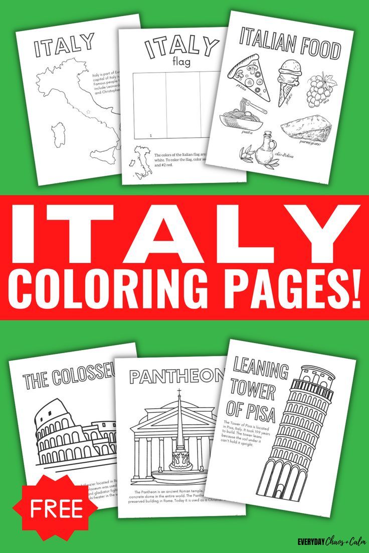 Educational italy coloring pages for kids in italy for kids coloring pages for kids coloring pages