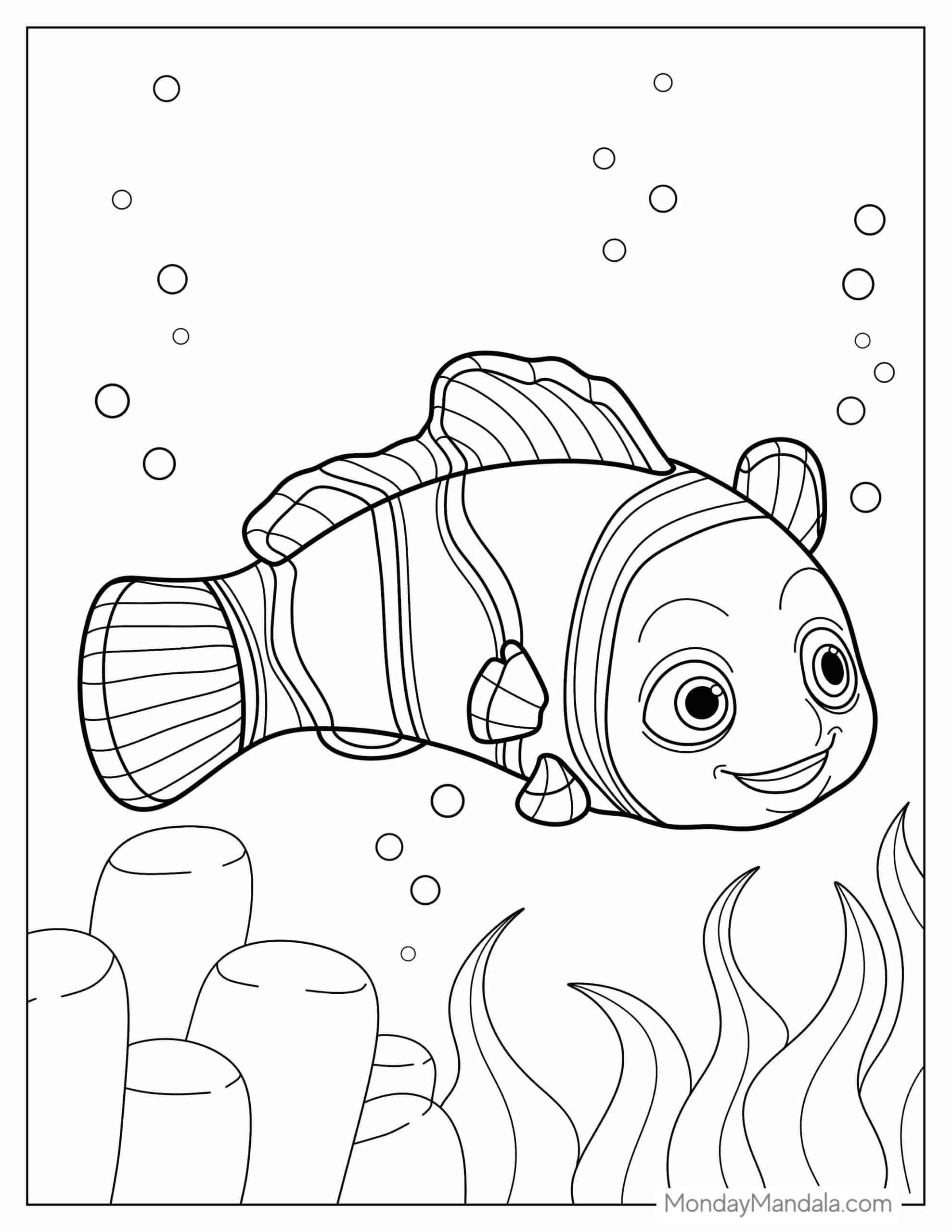 Finding nemo coloring pages free pdf printables finding nemo coloring pages nemo coloring pages coloring pages