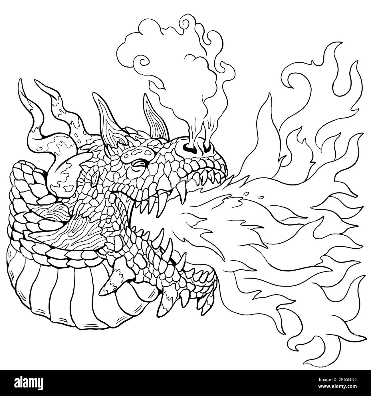 Dragon coloring pages hi