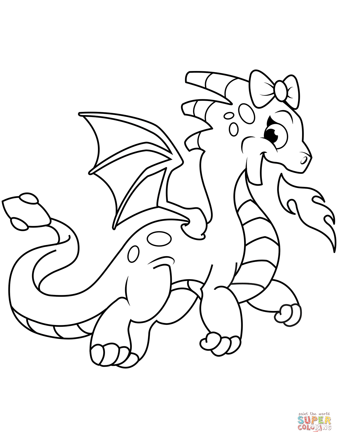 Cute dragon breathing fire coloring page free printable coloring pages