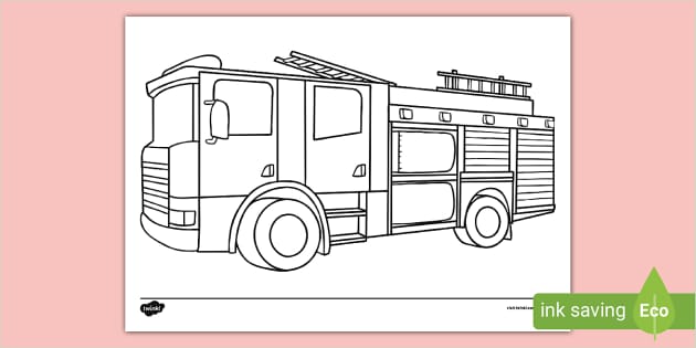 Fire engine louring page louring sheets