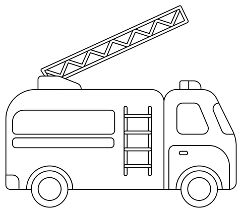 Fire trucks coloring pages free printable pictures