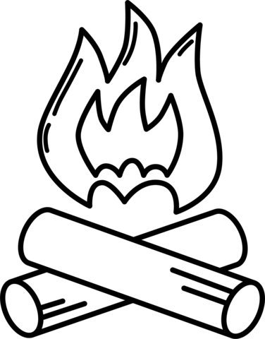 Camp fire coloring page free printable coloring pages