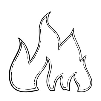 Page fire head coloring book vectors illustrations for free download