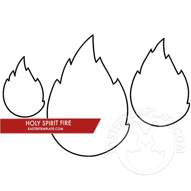 Holy spirit fire coloring page