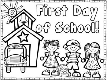 Back to school coloring page first day of school coloring page first day of school activities school coloring pages kindergarten first day