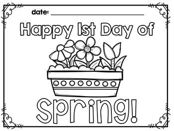 St day of spring coloring by the whole wheat class tpt