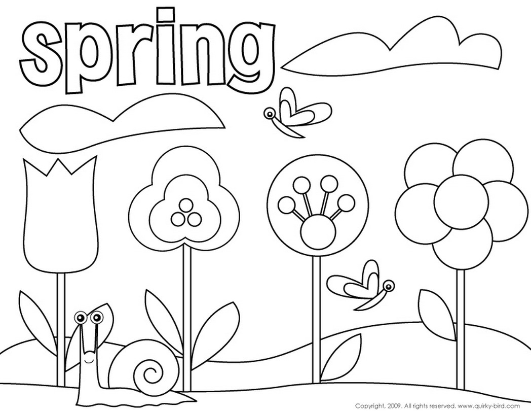 Coloring activity sheets