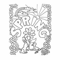 Top free printable spring coloring pages online