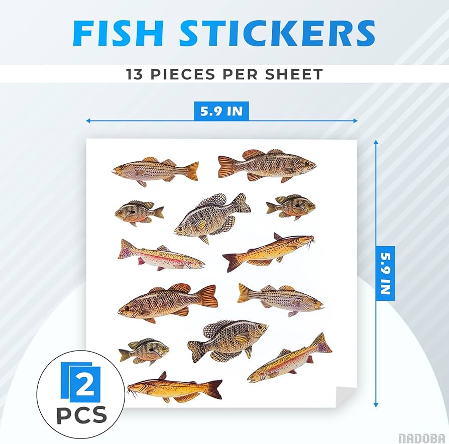 Fish stickers for kids sticker pack