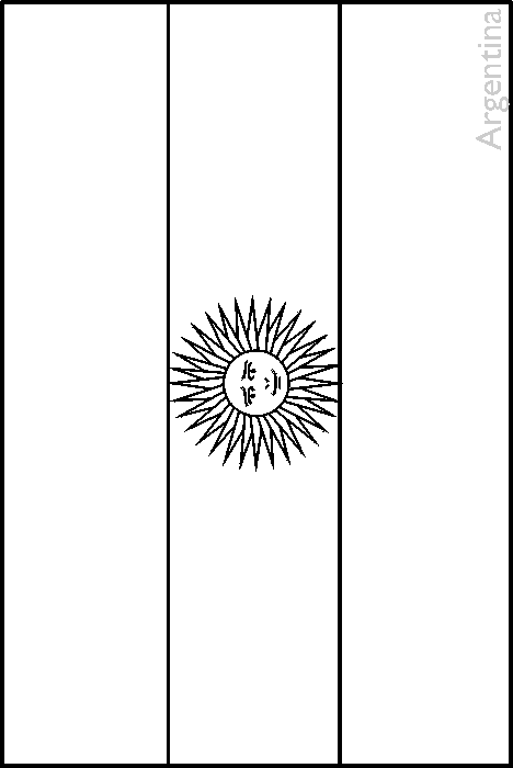 Colouring book of flags central and south america