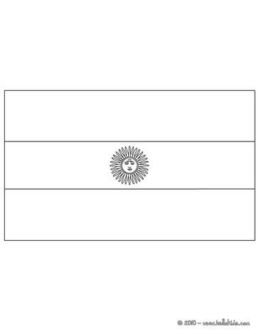 Flag of argentina coloring pages