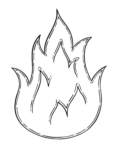 Fire head coloring page images