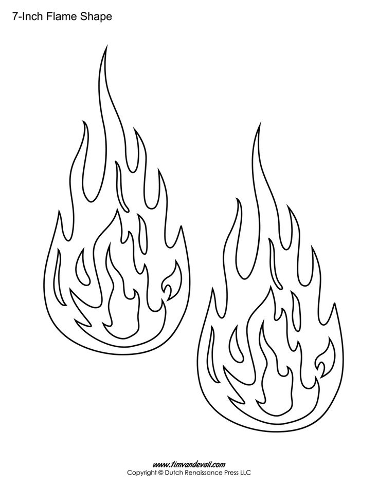Printable flame stickers flame templates â tims printables coloring pages stencils silhouette stencil