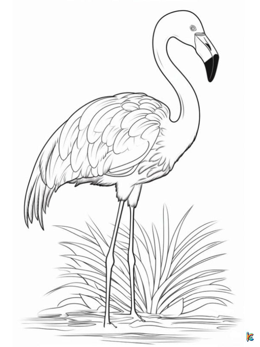 Flamingo coloring pages â