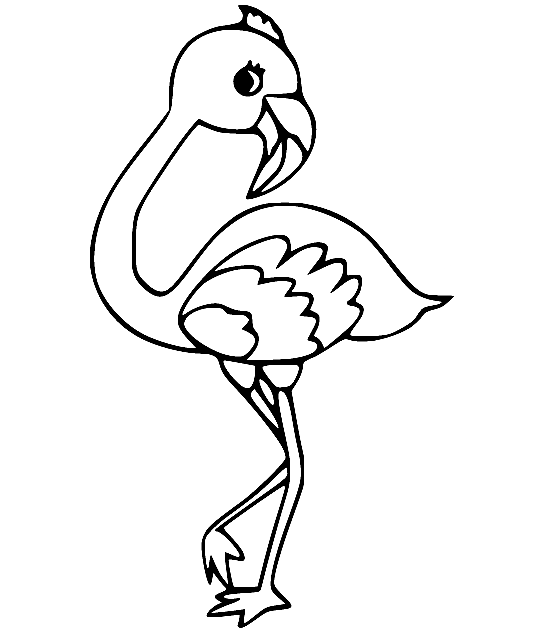 Flamingo coloring pages printable for free download