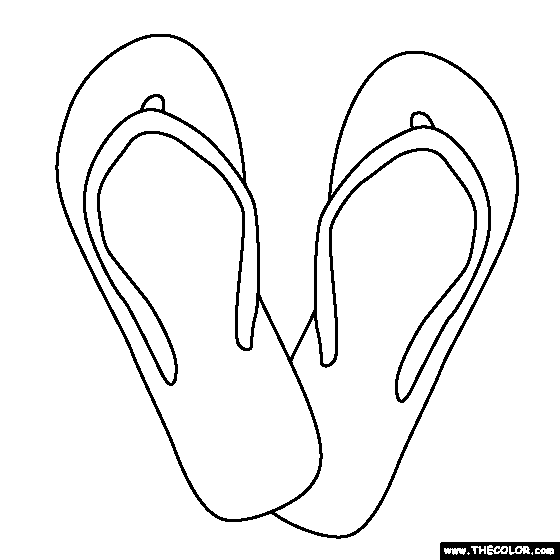 Flip flops coloring page coloring pages coloring pages inspirational leaf coloring page