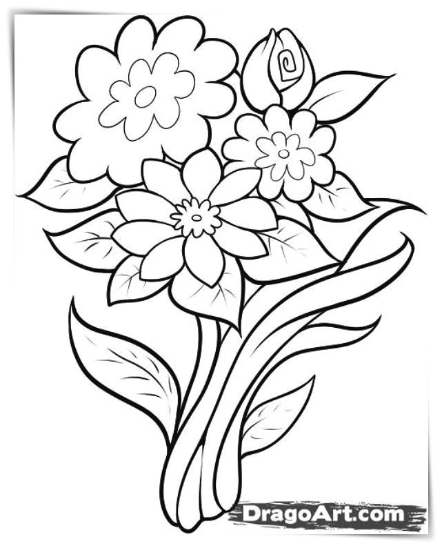 Hermosas imãgen de flor para colorear para que los mãs chicos se puedan divertir pintando a flâ dibujos fãcil dibujos de flor flor fãcil de dibujar