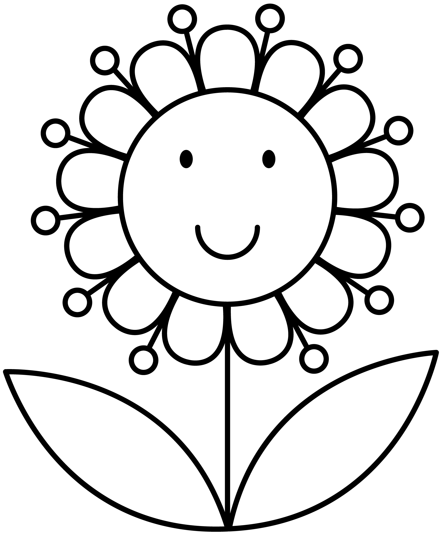 Flower flower coloring pages printable flower coloring pages spring coloring pages