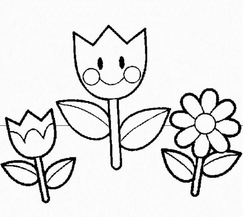 Preschool coloring pages flowers free printable coloring pages flower coloring sheets spring coloring pages summer coloring pages